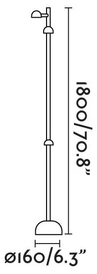 Lampa LED de exterior portabila BROT 3L H-180cm