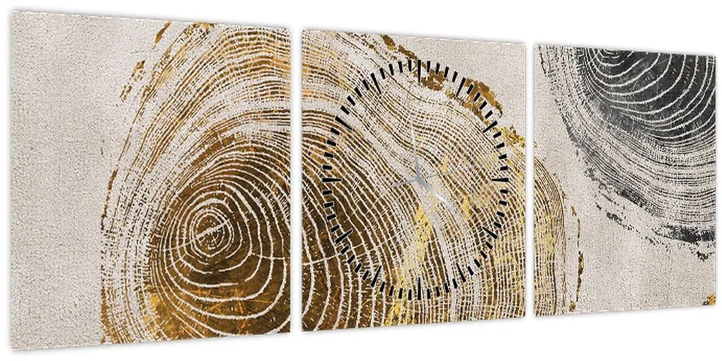 Tablou - Abstract triburi (cu ceas) (90x30 cm)