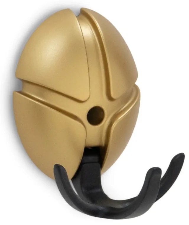 Cârlig negru/auriu de montat pe perete din plastic Tick – Spinder Design