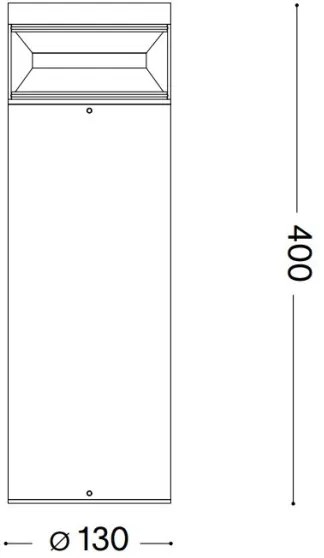 Lampă LED de exterior Ideal Lux BOEING LED/14W/230V 40 cm IP65 antracit