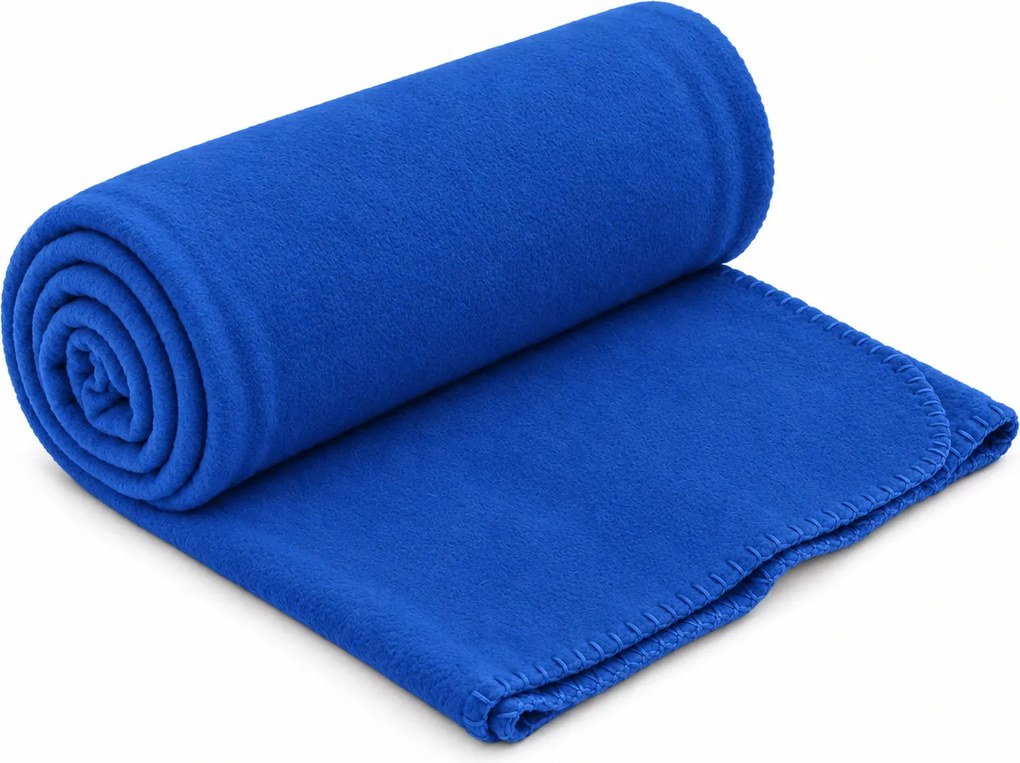 Patura din fleece FLEORA, albastru regal Dimensiune: 150 x 200 cm