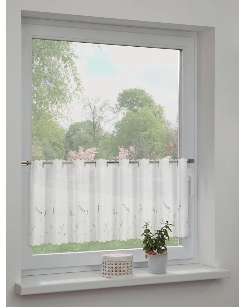 Perdea albă 135x45 cm Lavender – Sehlbach