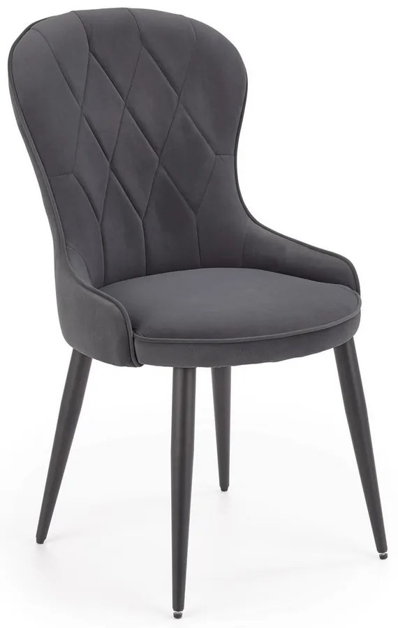 Scaun de bucaterie Rilla, gri/negru