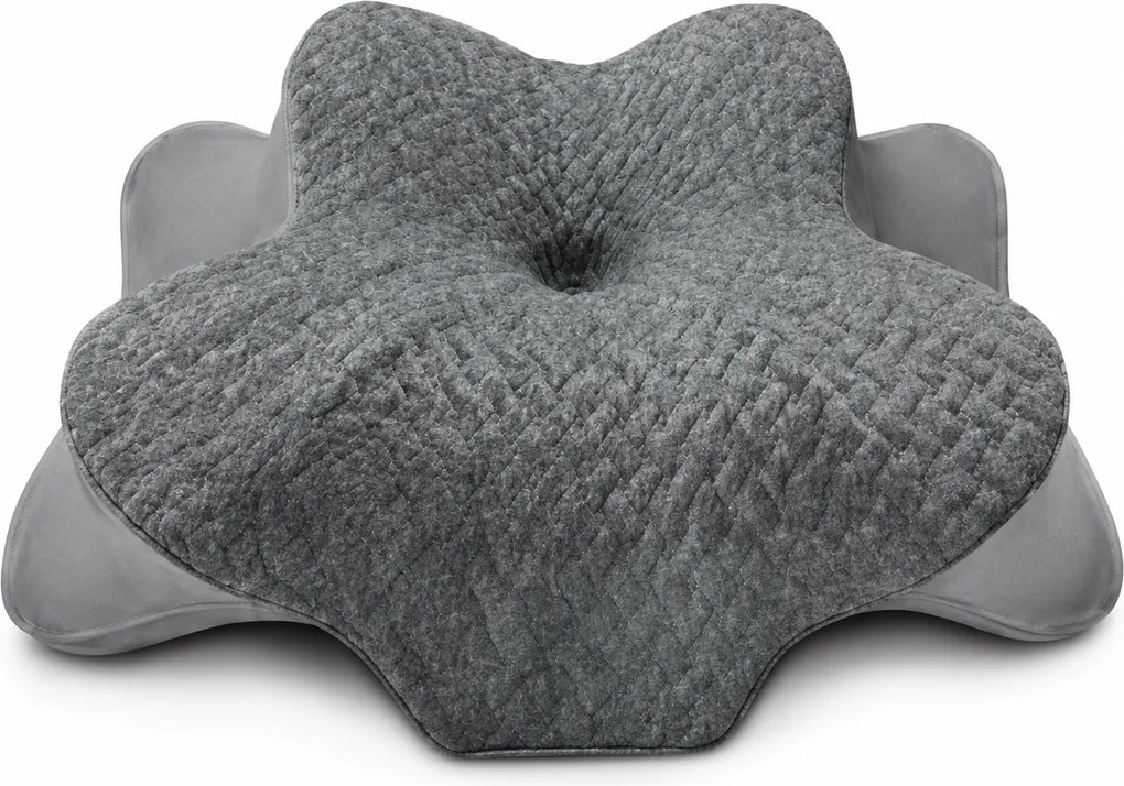 Perna cervicala ortopedica memory foam cu strat reglabil 2 cm, husa Tencel, Alb