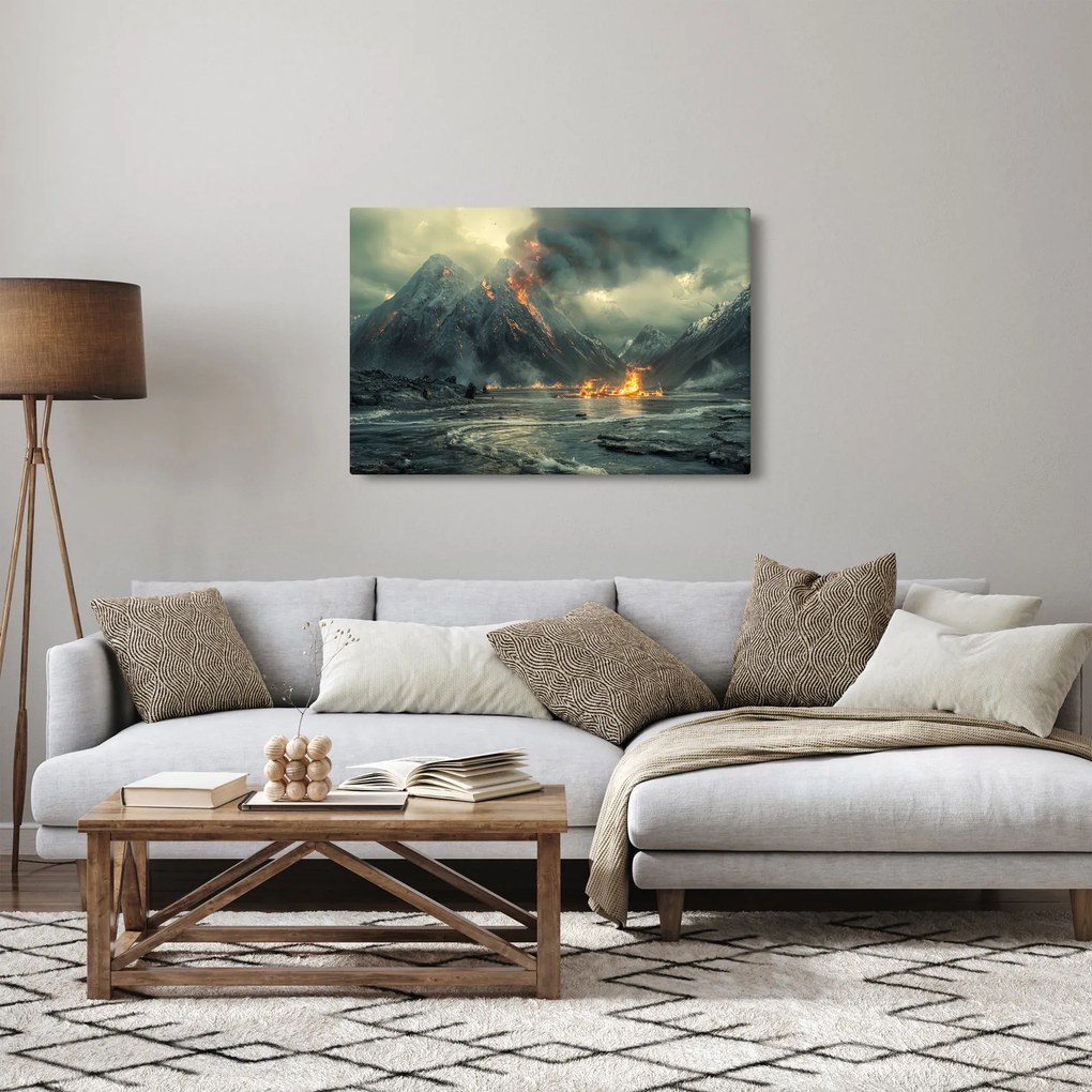 Tablou - Erupție vulcanică (90x60 cm)
