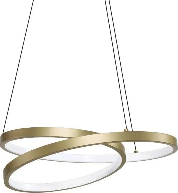 Ideal Lux - Lustra LED suspendată pe cablu OZ LED/38W/230V, Ø 40 cm, CRI 90, auriu