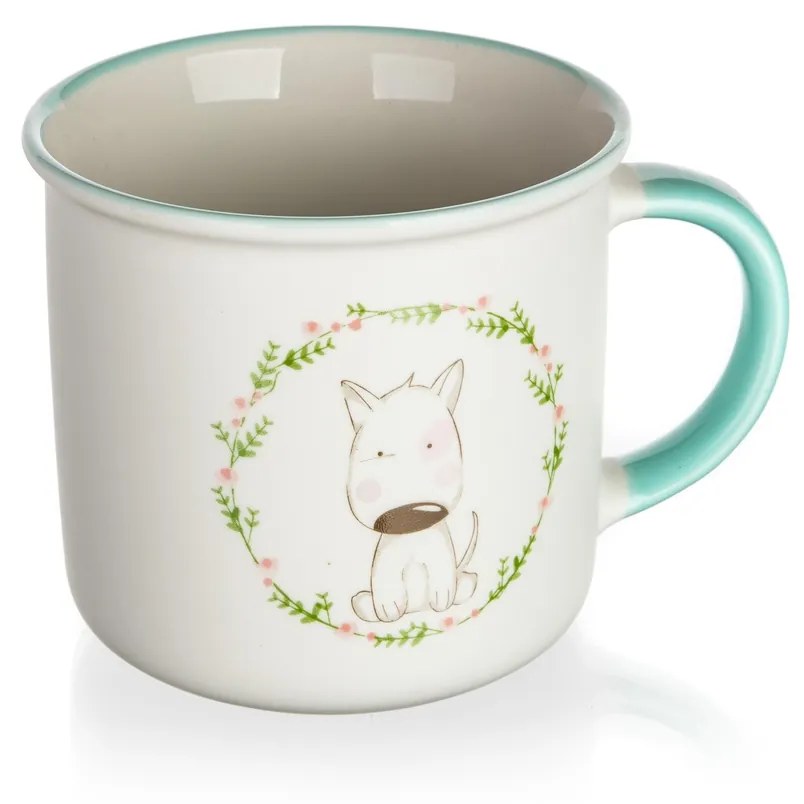 Set de 4 căni din ceramică Banquet  PUPPY, 400 ml