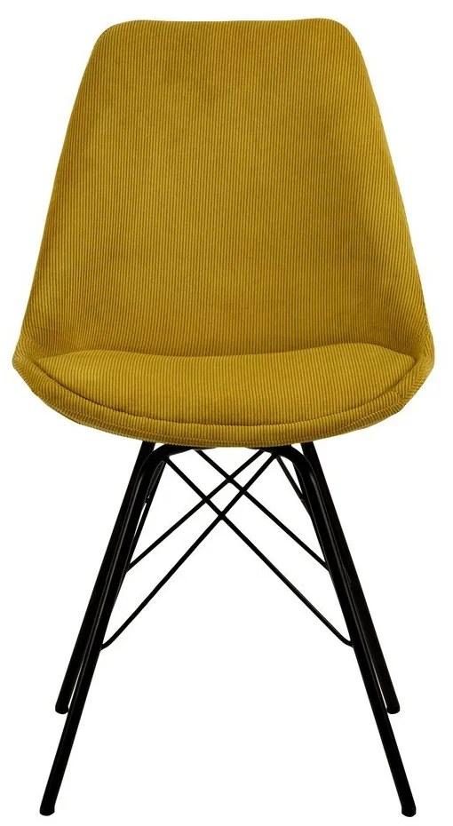 Scaun de sufragerie galben Eris - Actona