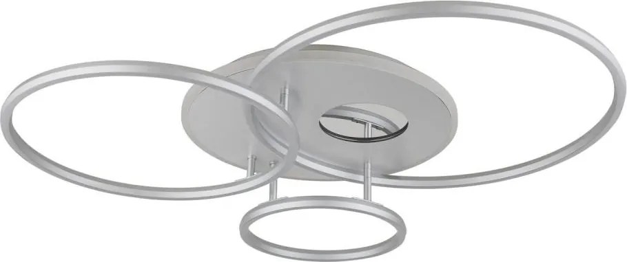 Globo 48466-54A-LED Plafonieră reglabilă INVERTINA 54W/230V 90x70 cm argintie + telecomandă