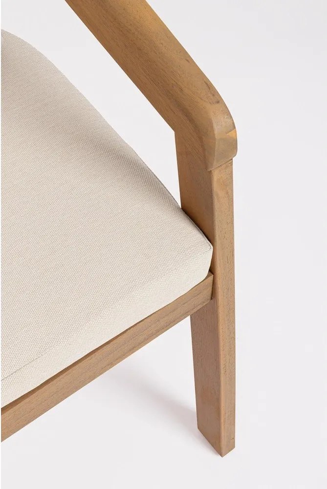 Scaun de grădină în culoare naturală din lemn masiv Pablo – Bizzotto