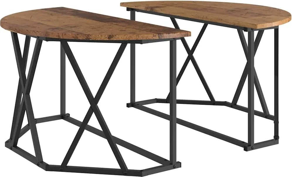 vidaXL Masă de cafea Lemn Vechi 80 x 80 x 42 cm