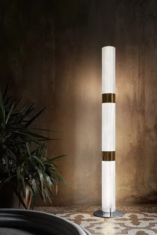 Lampadar modern design Art Deco realizata manual LA LOLLO gold