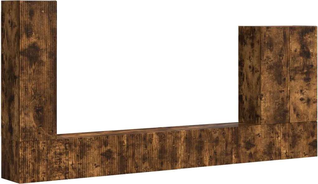 vidaXL Set Dulap pentru Televizor Montat pe Perete Pe perete 6 pcs