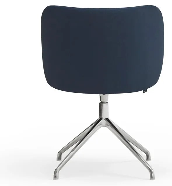 Scaun de sufragerie albastru închis tapițat Mogi – Teulat