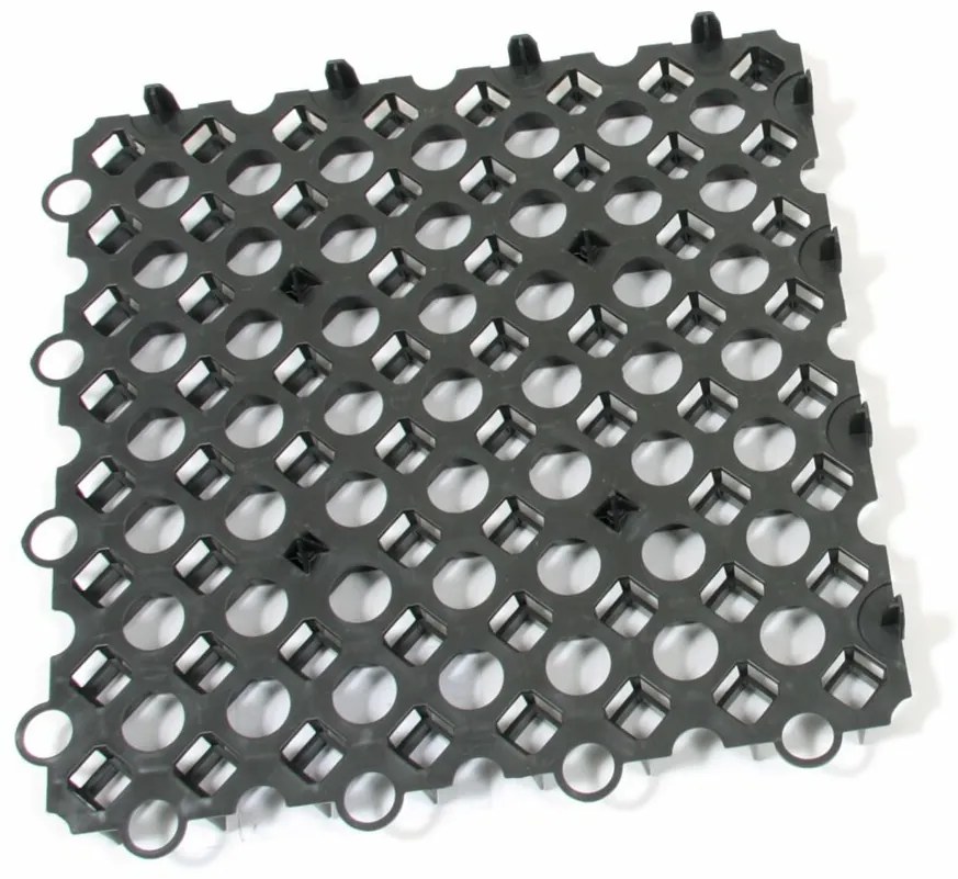 Gazon din plastic. Gresie Stella 50 x 50 x 4 cm, neagra