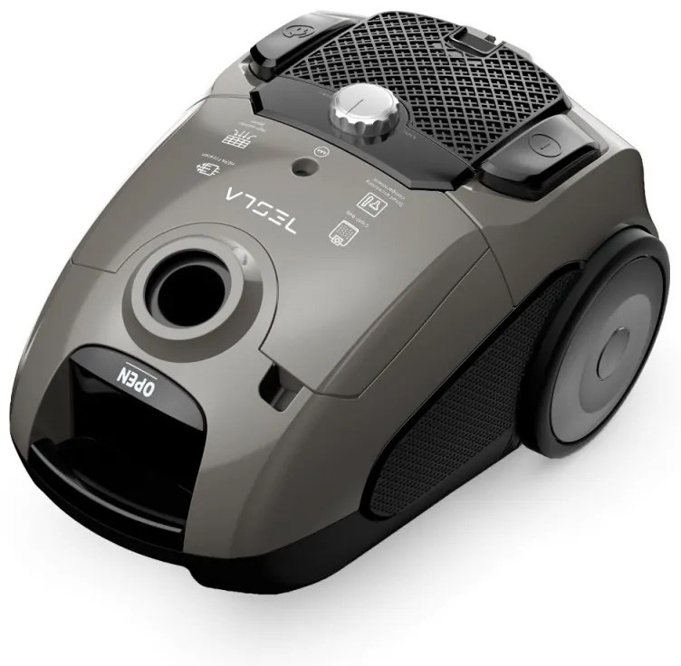 Aspirator cu sac Tesla BG300G, 800W, 3.5 L, Filtru HEPA lavabil, 76 dB, Gri