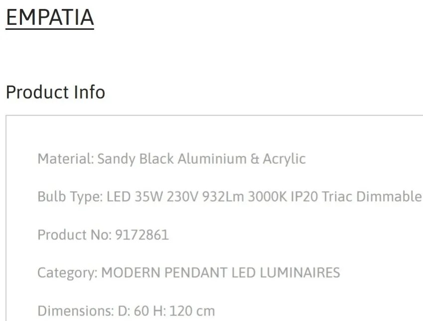 Lustra LED dimabila design circular EMPATIA D-60cm