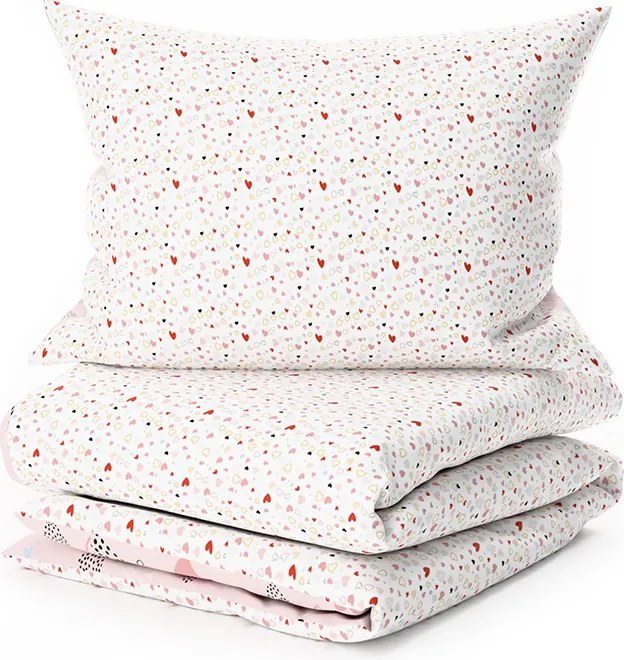 Lenjerie de pat din crepon pentru patut Renforce LOVITA roz Dimensiune lenjerie de pat: 45 x 65 cm | 90 x 140 cm