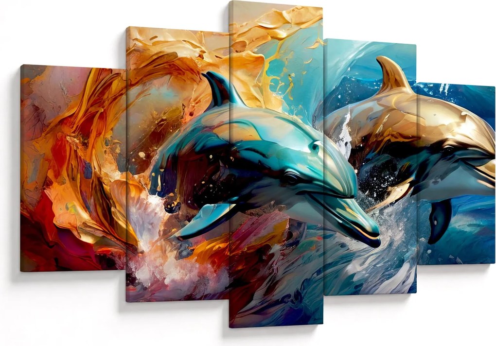 Tablou - Pictură de delfin (150x105 cm)