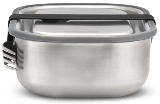Cutie pentru alimente Black+Blum BAM-SS-L018, 1 L, Dreptunghiulara, Sigura pentru cuptor,Fara BPA, Otel inoxidabil, Gri