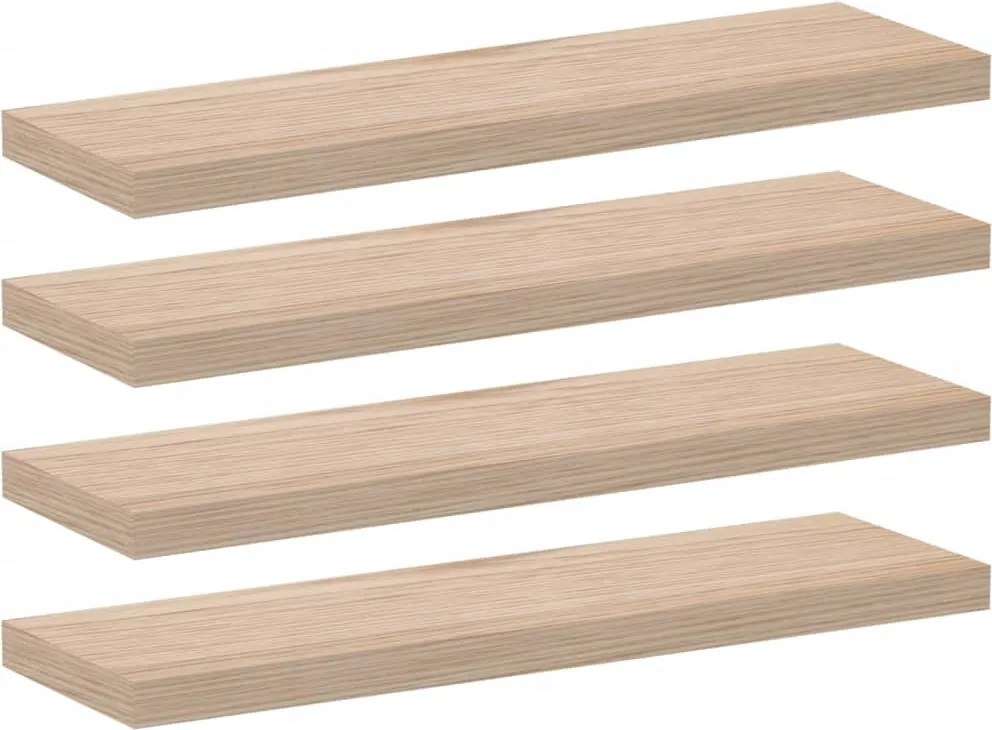 vidaXL Rafturi plutitoare, 4 buc., 80x23,5x4 cm, lemn prelucrat