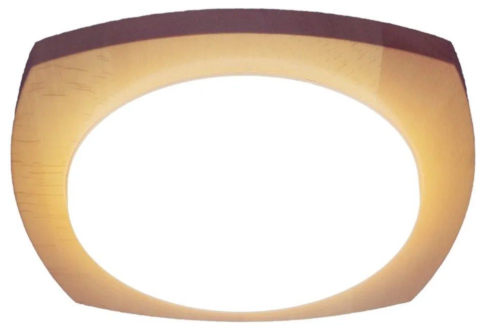 Plafoniera LED rustica fabricata manual din lemn OKIO