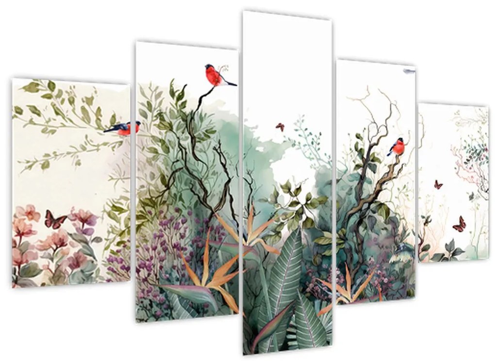 Tablou - Peisaj natural, acvariu (150x105 cm)