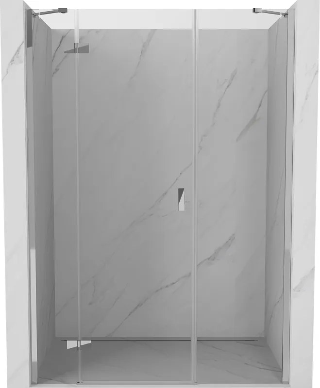 Mexen Mist-H uși de duș batante stânga 155 cm, transparent, crom - 8A5-155-001-01-00-L