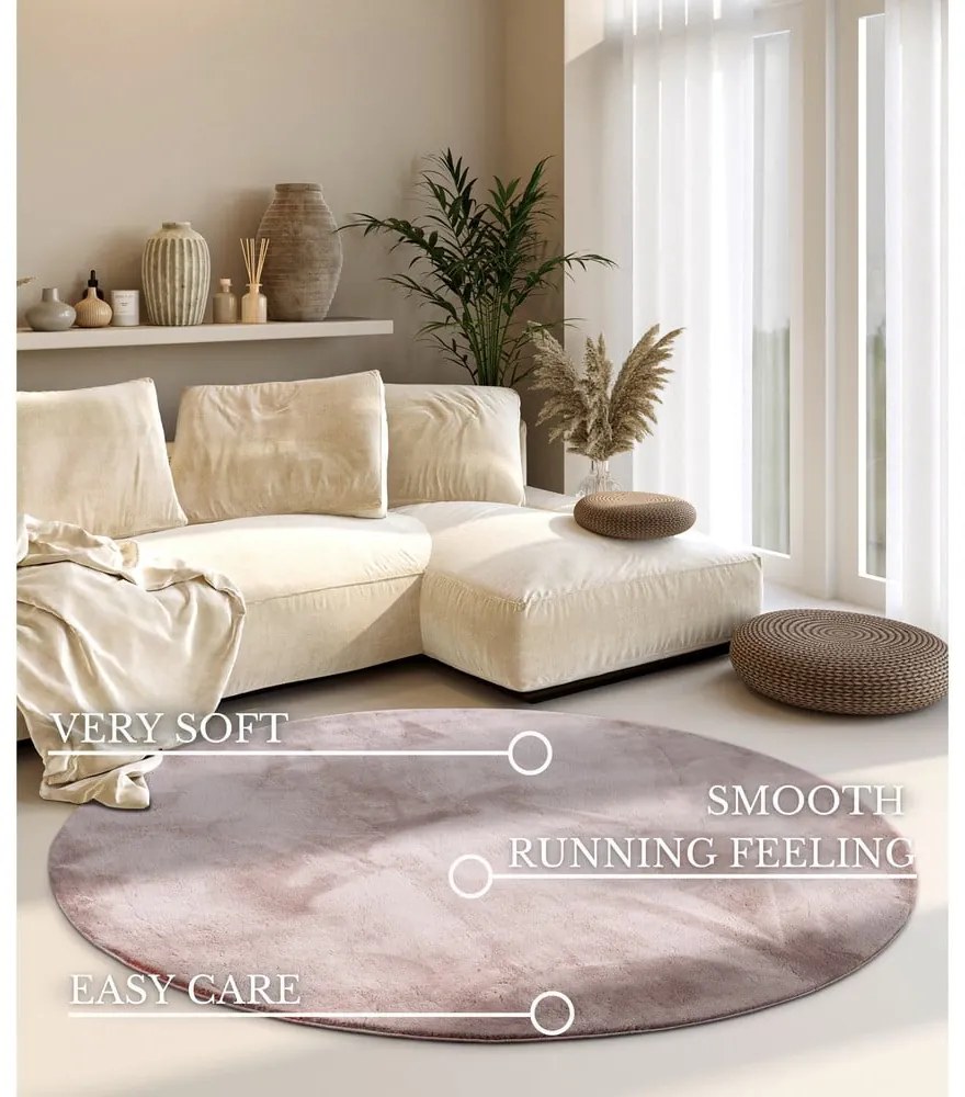 Covor roz prăfuit rotund ø 200 cm Leon – Villeroy&amp;Boch