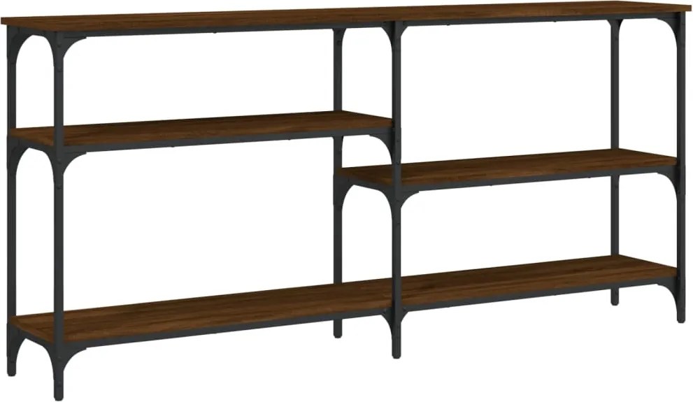 vidaXL Măsuță consolă, stejar maro, 160x29x75 cm, lemn prelucrat