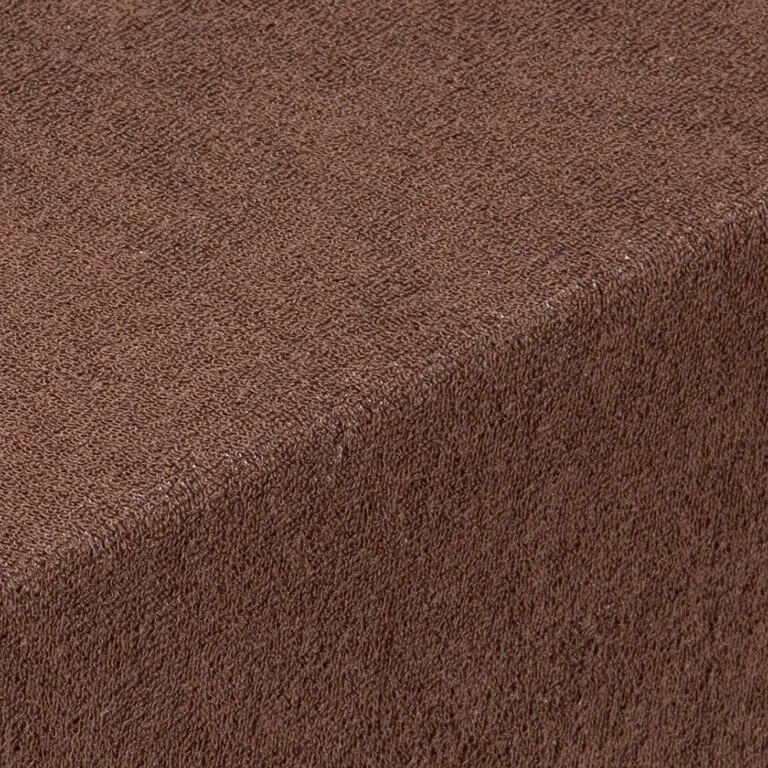 Cearşaf cu elastic frotir EXCLUSIVE maro închis set 2 buc 90 x 200 cm