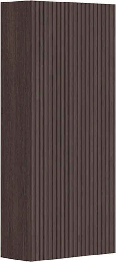 Dulap coloana mediu Gala Canaletto suspendat nuc negru mat 1 usa batanta 35 cm