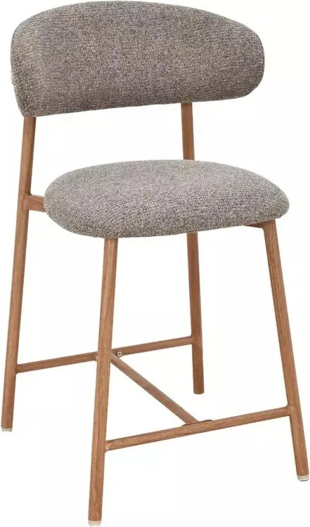 Scaun de bar Elton H-2 Noelle cappuccino 256 / stejar