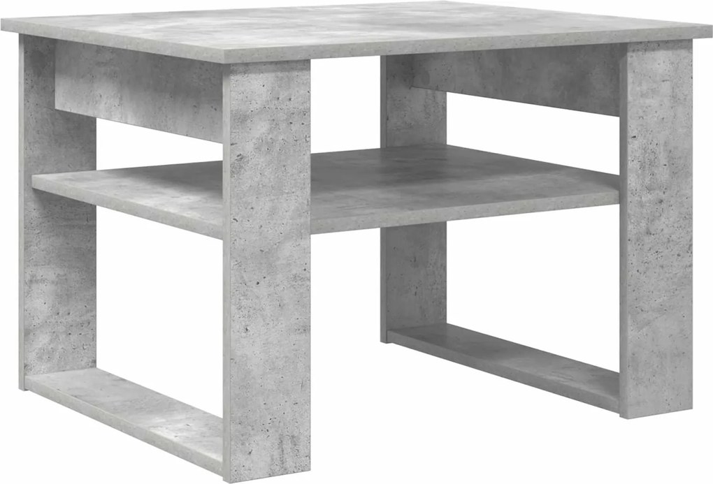 vidaXL Masă de cafea Gri din beton 64 x 54 x 44 cm Lemn compozit