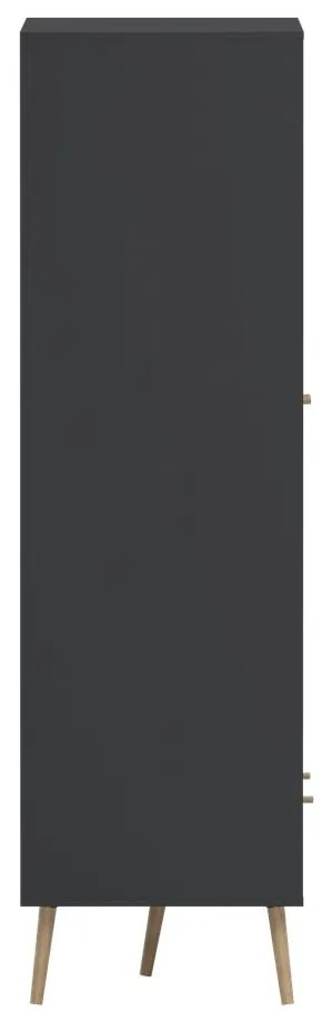 Șifonier gri antracit 99x200 cm Bodo – Tvilum