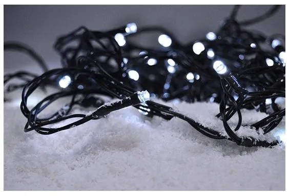 Instalație LED de Crăciun de exterior 200xLED/8 funcții 15m IP44 alb rece Solight 1V06-W