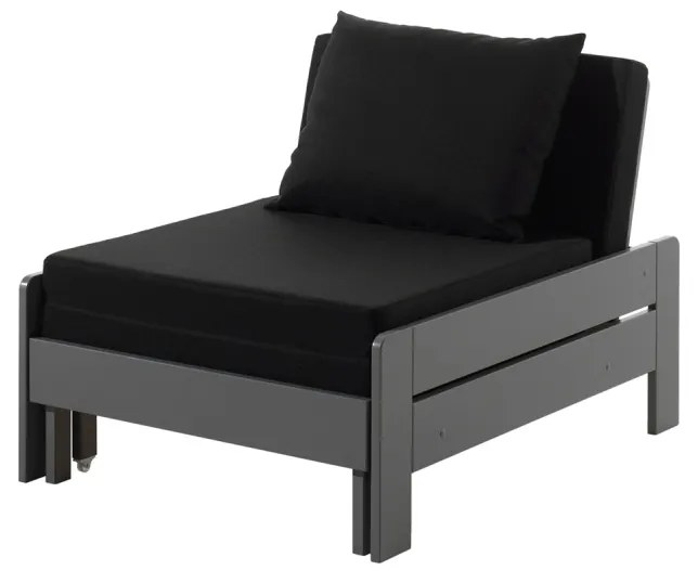 Fotoliu - Canapea extensibilă PINO, culoare gri – Vipack