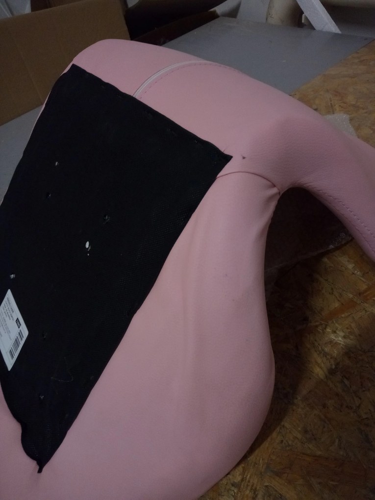 OFERTA Scaun de birou roz AVOLA din piele ecologica II. calitate