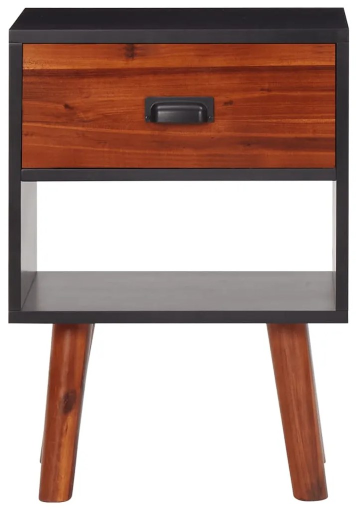 243176 vidaXL Noptieră din lemn dur de salcâm 40 x 30 x 58 cm