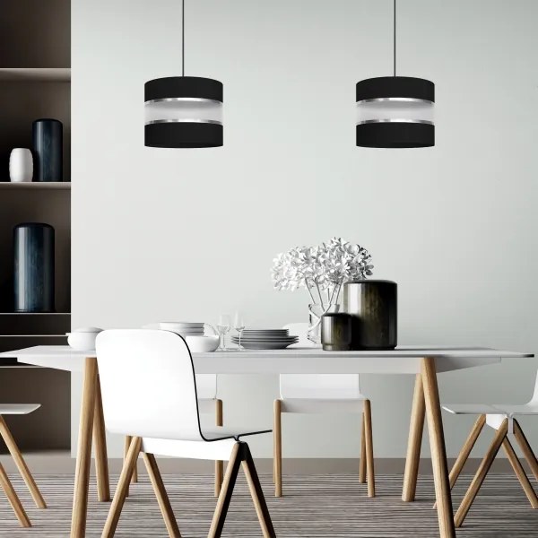 Lustră pe cablu HELEN 1xE27/15W/230V neagră