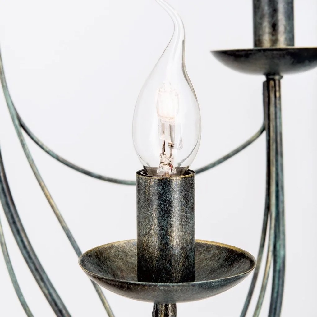 Lampadar design rustic cu 3 brate Vela, Antik