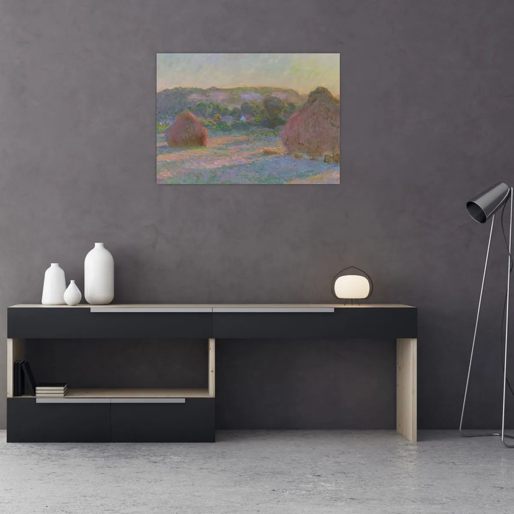 Tablou - Claude Monet, Stacks of Wheat (End of Summer) , reproducere (70x50 cm)