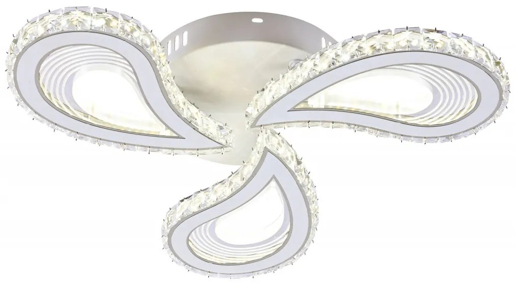 Lustra LED Cu Telecomanda, Elit's Petalo Cristal, 90 W
