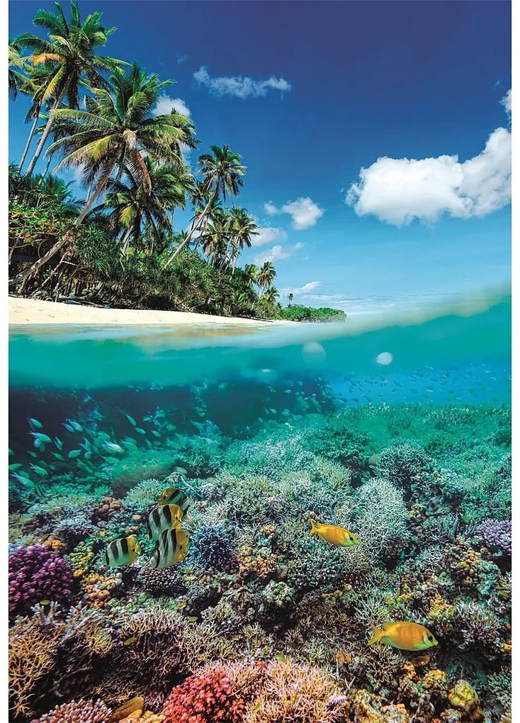 Orașe Summer Paradise Puzzle compact de 1000 de piese Insula Clementoni