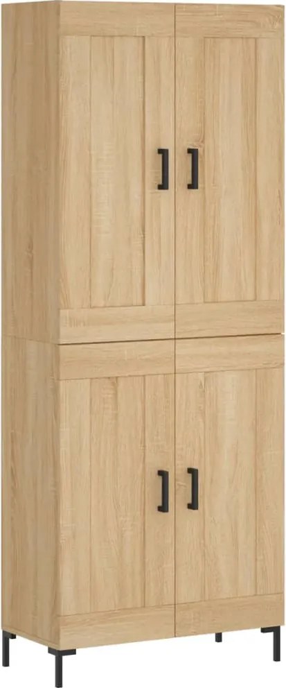 vidaXL Dulap înalt, stejar sonoma, 69,5x34x180 cm, lemn compozit