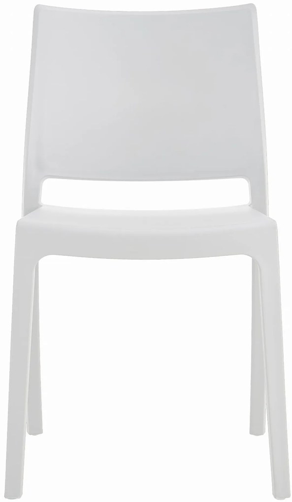 Scaun alb din plastic KLEM