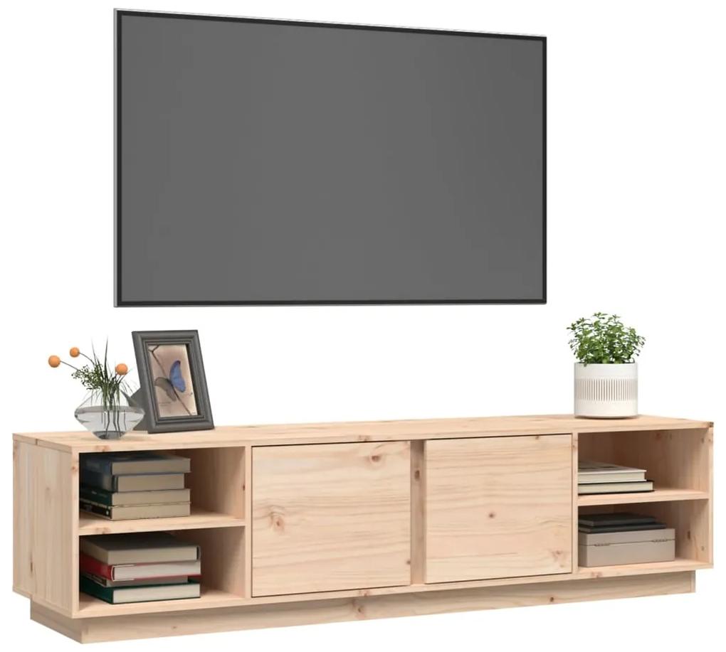 Comoda TV, 156x40x40 cm, lemn masiv de pin 1, Maro