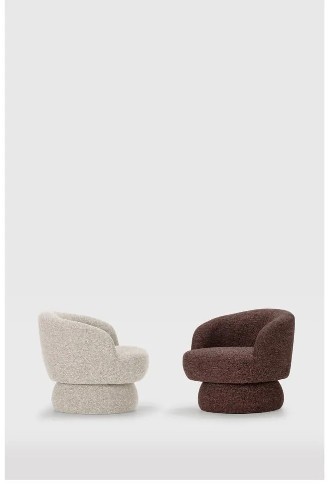 Fotoliu mov/maro pivotant Dali – MOME