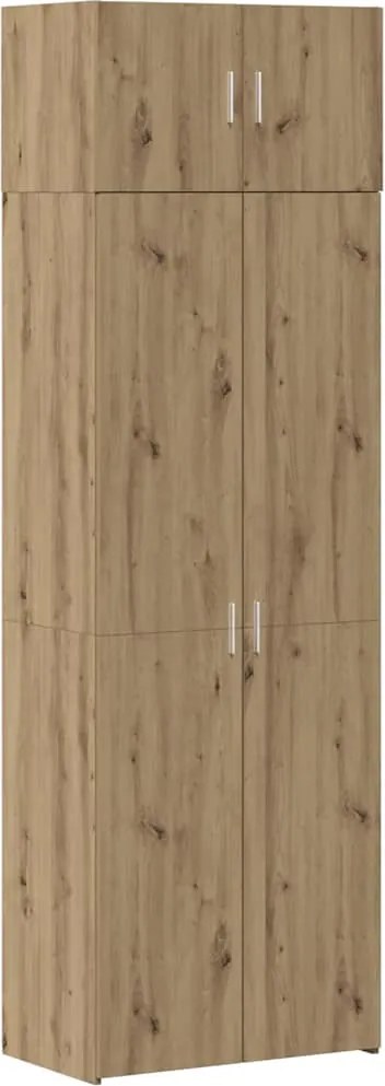 vidaXL Dulap de depozitare 3 pcs Stejar Artizanal