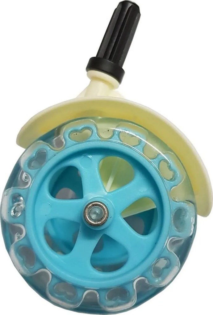 Premergator Reglabil in 3 Trepte NOVOKIDS™ Happy Duck , cu roti din silicon, Ratusca, Pliabil, 8 Roti, Cu Melodii, Verde Turquoise